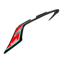 Covertor trasero superior izquierdo negro con calcomanias (TNT25)