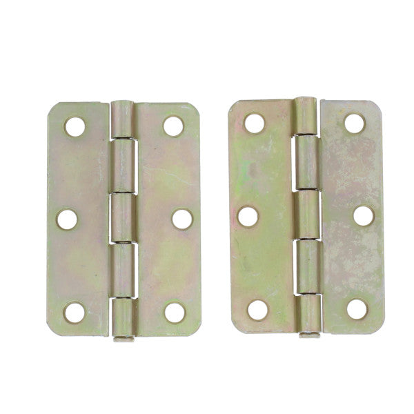 (Par) Bisagras de cromato de zinc de 2" x 3" para puertas mosquiteras