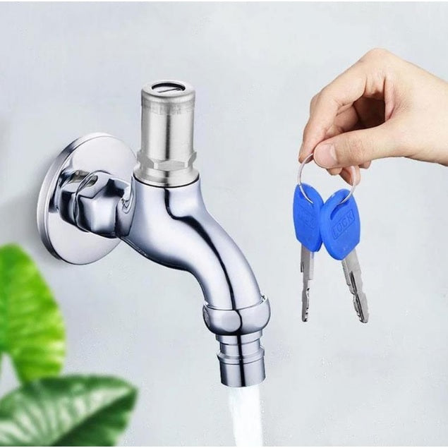 Grifo de apertura rápida con llave para cierre.