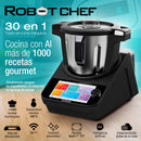 Robot de cocina inteligente 3L Robot Chef Carbone 30 en 1. Cocina 1000 recetas con inteligencia artificial AI