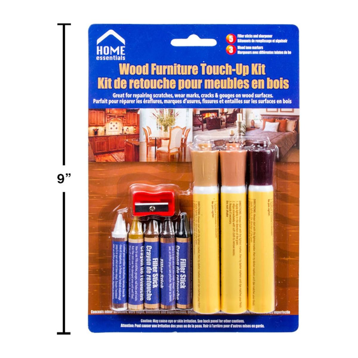 Kit de reparación de rayas y rayones muebles de madera