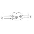 Plancha 90 grados para anclaje de corremano o codos en las esquinas.
