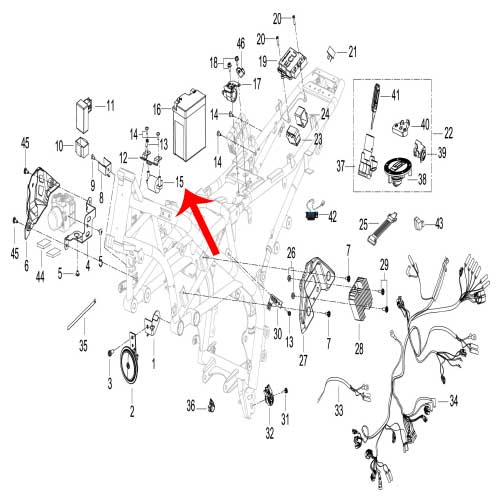 Bobina de encendido - Bobina de alta (LEONCINO250 / TRK251)