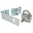 Aldaba de seguridad de 3-1/2" con candado de 1-1/2"