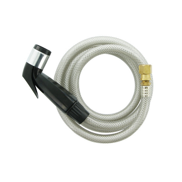 Ducha de mano color negro con manguera de 48" para fregadero