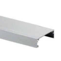 Cover trasero Tech-Slide instalacion en lucetas de vidrio. (3.5 mts) Aluminio con covers SSS