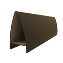 Tapa Ovalada Decorativa Muro Cortina Perfil Visto. Espesor 1.5 mm. Largo 5.85 mts. Acabado Anodizado