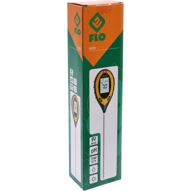 Medidor PH suelo, termómetro, medidor de humedad y medidor de intensidad de luz