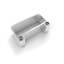 conector a pared 30x80 mm. Blanco.