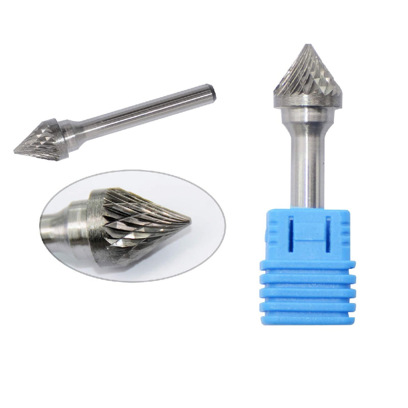 Fresa lima rotativa de carburo de tungsteno Conica mini. vastago 6mm. Para motortool