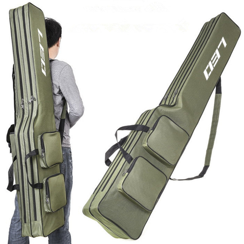 Bolso estuche para cañas y accesorios de pesca