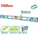 Nivel de burbuja magnetico de 100 cm. Alta calidad. Resistente a caidas y golpes.