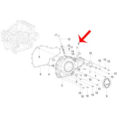 Tapon de llenado de aceite (302S / LEONCINO500 / TRK502X)