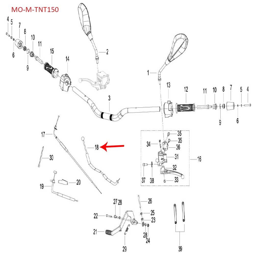 Cable del cebador (TNT150)