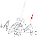 Panel decorativo frotal derecho (K-BLADE125)