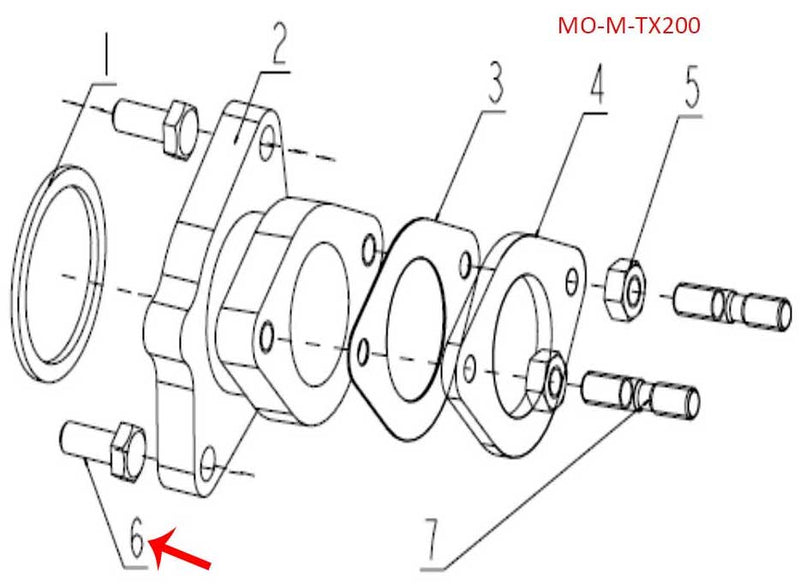 Perno M6X20 (K-BLADE / RKG150 / TNT135 / TNT150 / TX200 / TNT25 / ZAFFERANO / TRK251 / LEONCINO250)