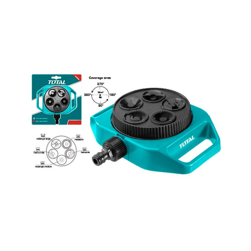 Aspersor de 5 en 1 (ABS) para mangueras de agua 3/4"