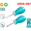 Destornilladores cortos 2pcs 38mm paleta 6.5mm y estrella Phillips PH2