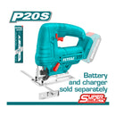 Sierra Caladora Inalámbrica 20V. Incluye cuchilla. No incluye batería ni cargador.