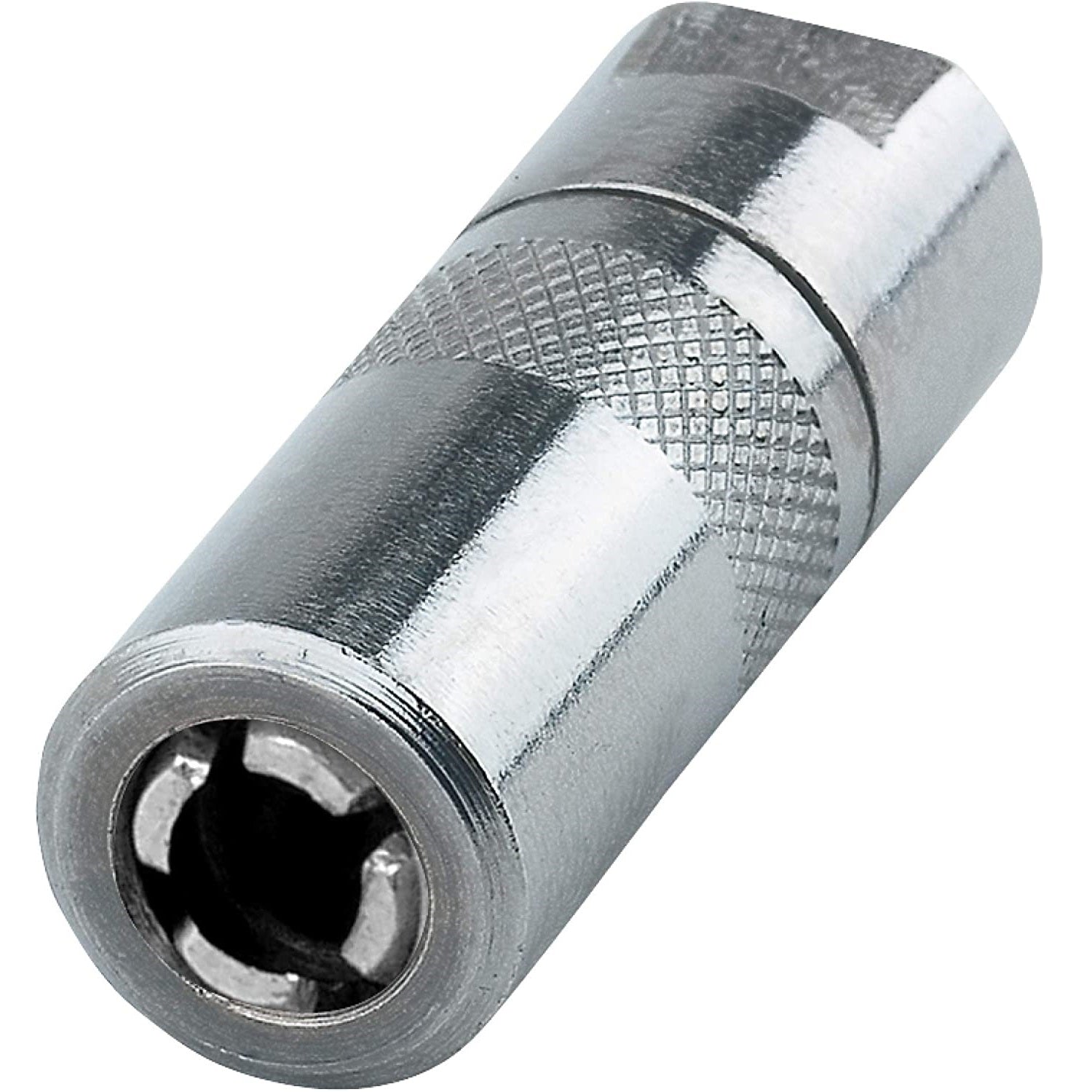 Boquilla para grasera, acople hidráulico 1/8", plateado, paquete de 2 unidades