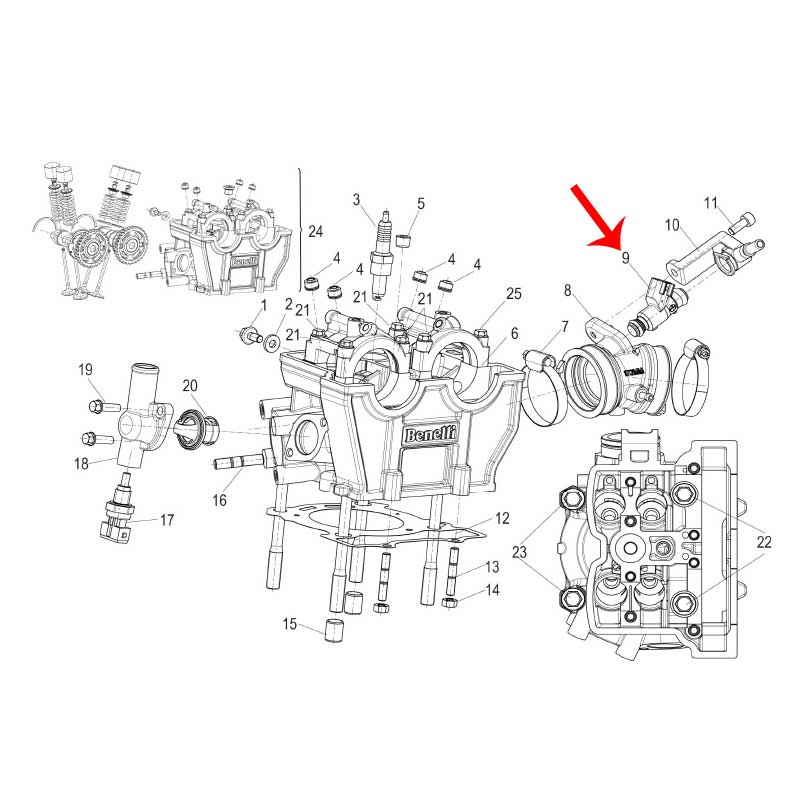 Inyector (LEONCINO250 / TNT25 / TRK251 / ZAFFERANO250)