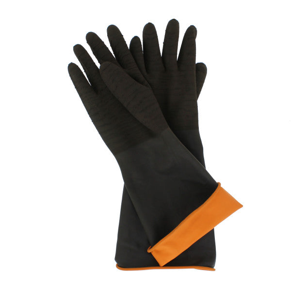 (Par) Guantes industriales de caucho (25 mil) 18"