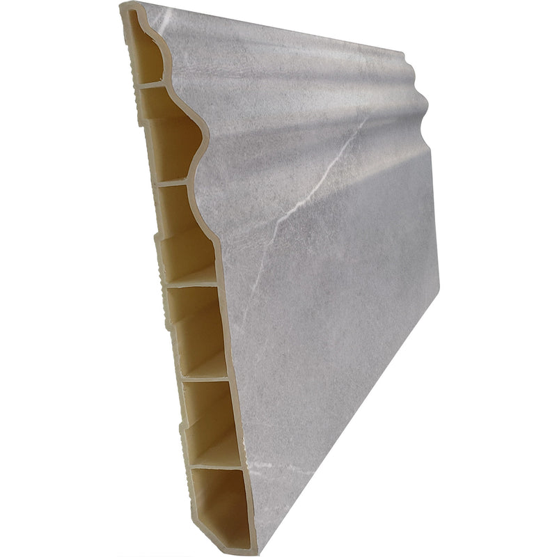 Zócalo PVC para piso SPC Silver Stone 90 x 2900 mm