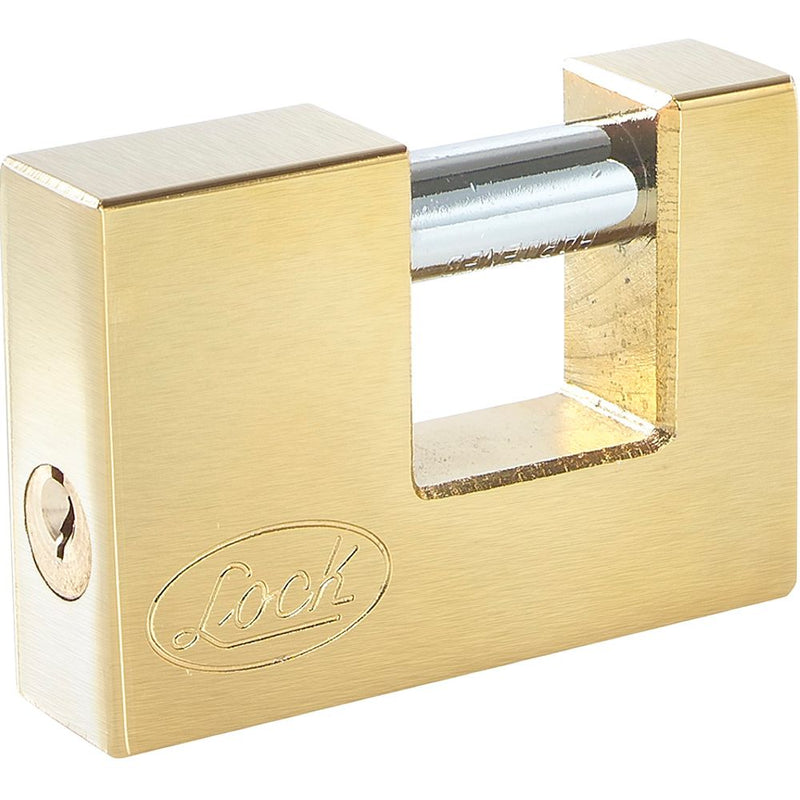 Candado para cortina de latón llave estándar 75mm L20C75EB