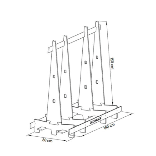 Racks de vidrio grande 180x150 x80 cm. Peso max 750kg. Para armar rapido.