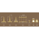 Racks de vidrio grande 180x150 x80 cm. Peso max 750kg. Para armar rapido.