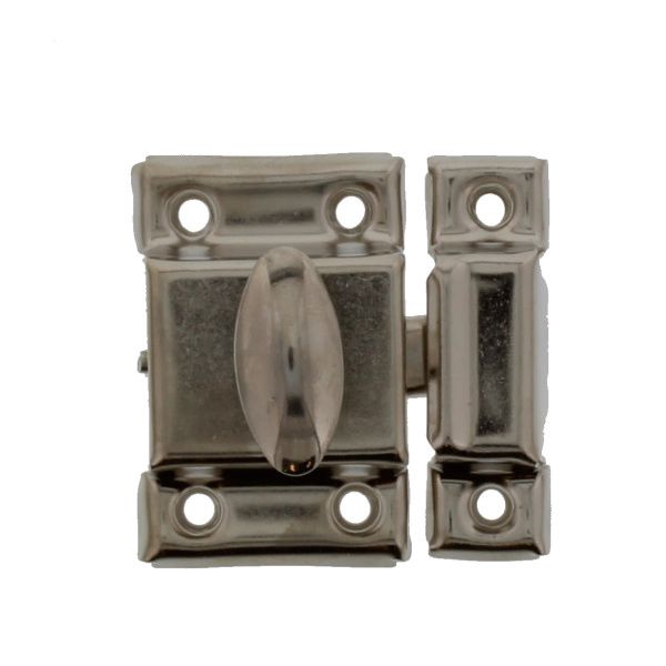 Pestillo niquelado para gabinetes