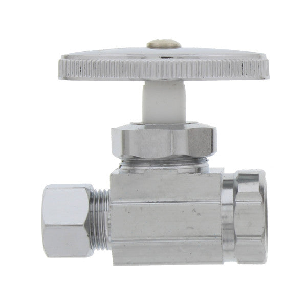 Llave recta de 3/8" x 3/8"  Compress x Push-On