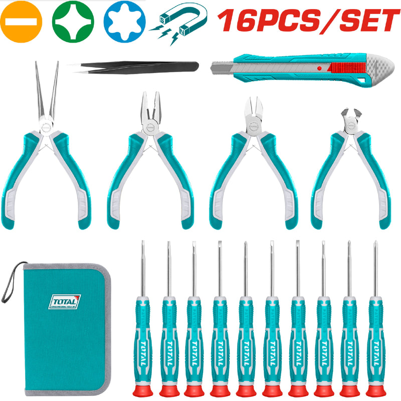 Juego de herramientas de precisión (16 Piezas).