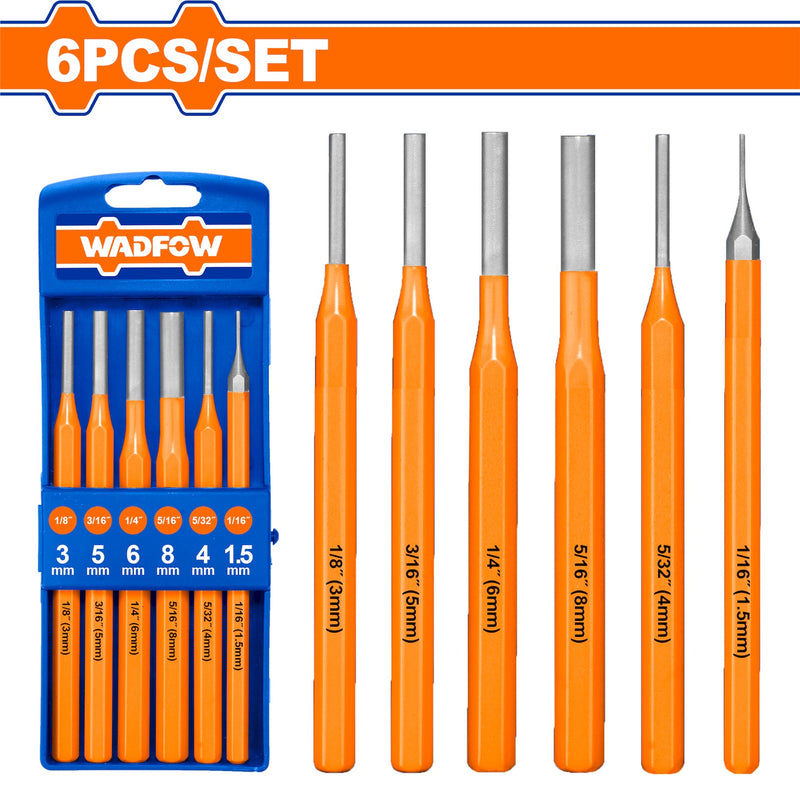 Centro Punto Juego de Botadores 6 piezas. Acero 40Cr. Tipo de Punzon: PIN