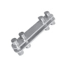 Grapa para contrafuerte de vidrio de 250 mm. satinada.