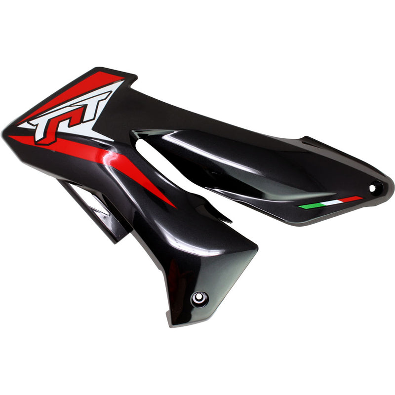 Covertor delantero izquierdo negro con calcomanias (TNT150)