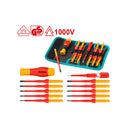 Juego De destornilladores Aislados Intercambiables (12 piezas)