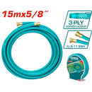 Manguera 5/8" x 50 Pies para jardín con couplings de  3/4" . Reforzada alta calidad