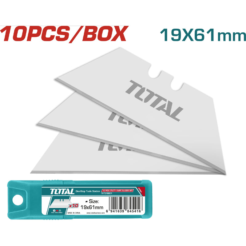 Juego de cuchillas 10Pcs, Tamaño: 61X19MM, para exactos