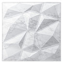 Panel 3D plástico decorativo acabado STONE pintable 500 x 500 mm 50 pc / box