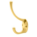 Gancho perchero para sombrero y abrigo latón brillante Lock