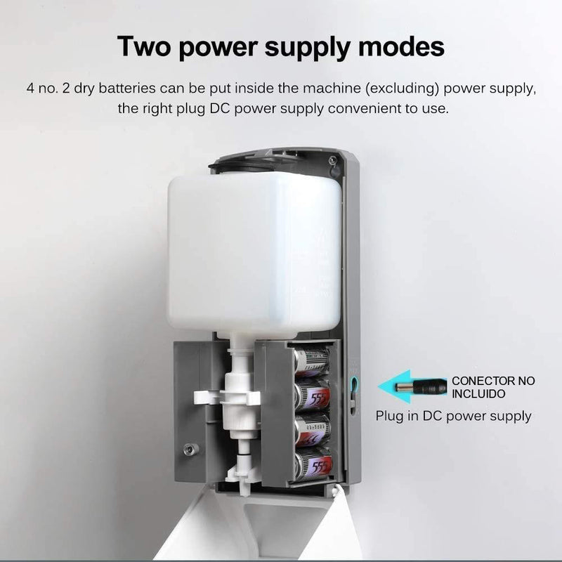 Dispensador Automático de Piso tipo spray para Alcohol líquido. Incluye: Dispensador y Base de piso.