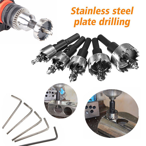 Brocas para acero inoxidable diametros 16mm/18.5mm/20mm/25mm/30mm 5 pcs.