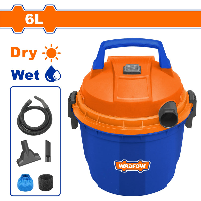 Aspiradora de Limpieza 2 en 1. 110V-120V~60Hz. 500W. Limpieza húmeda y seca. Capacidad: 6L