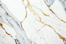 Panel Decorativo Mármol PVC  1.22 m x 2.80 m x 3 mm Marmol Calacatta Dorado