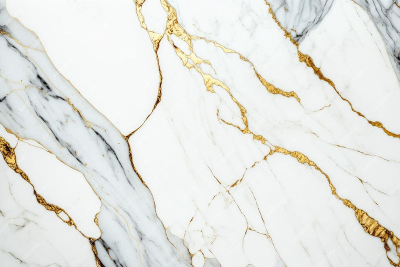Panel Decorativo Mármol PVC  1.22 m x 2.80 m x 3 mm Marmol Calacatta Dorado