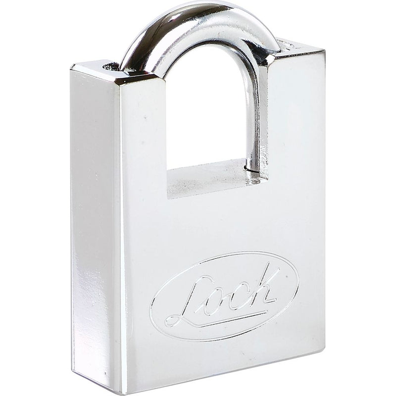 Candado acero antipalanca, llave discos cromo satinado Lock