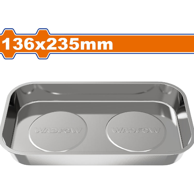 Bandeja de Almacenamiento Magnético 136x235mm. Ideal para tornillos y tuercas. Acero Inoxidable.