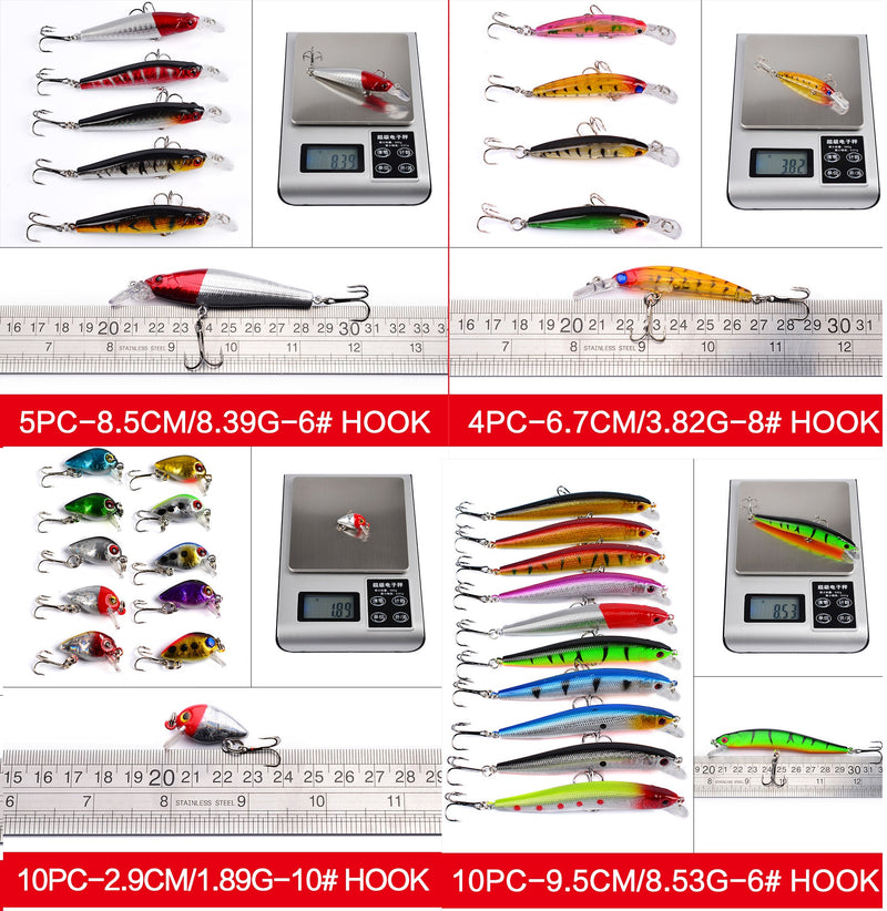 Señuelos 56 Uds. kit variado