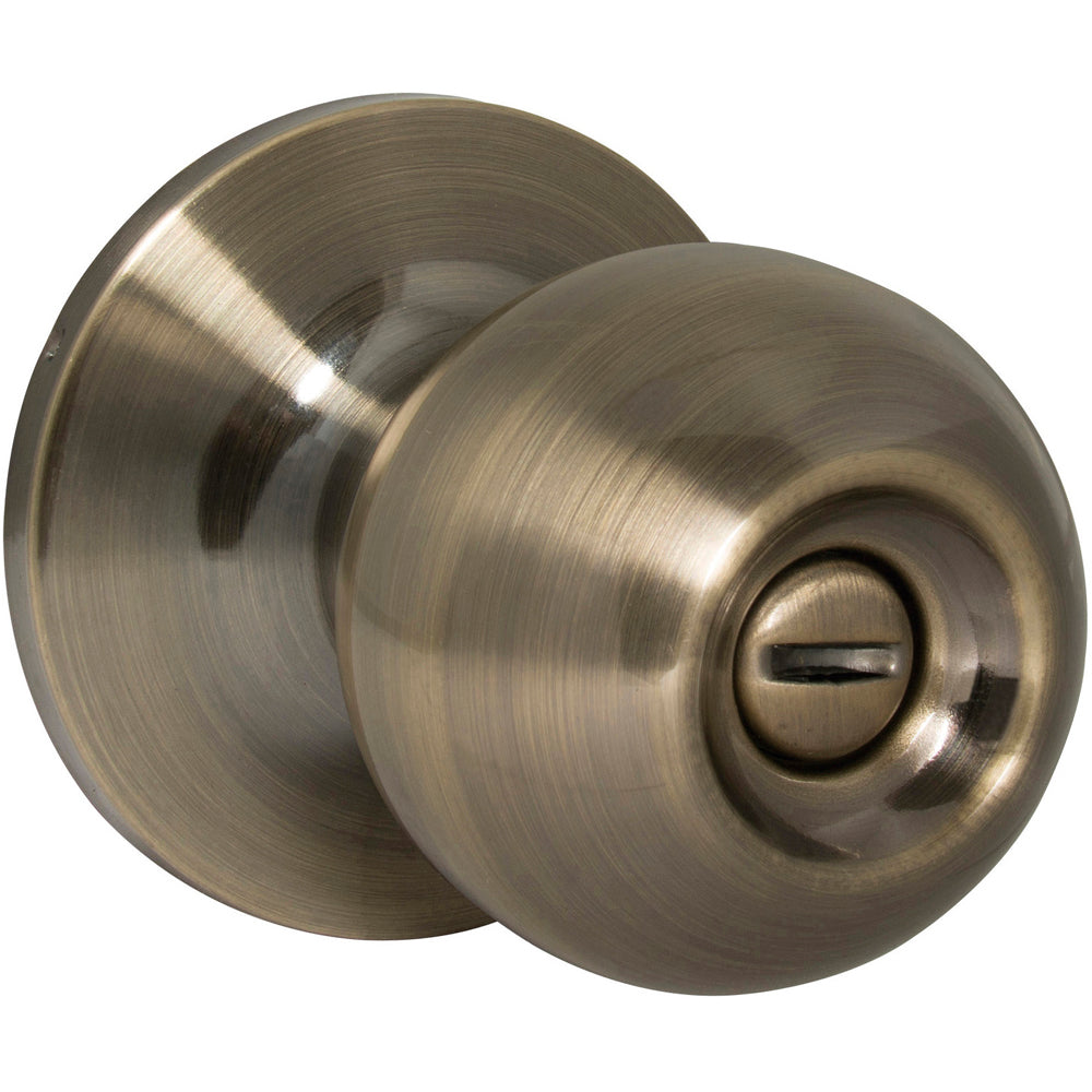 Prolok Pomo cilíndrico bola baño latón antiguo